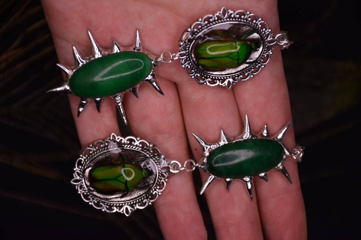 beetle jade necklace