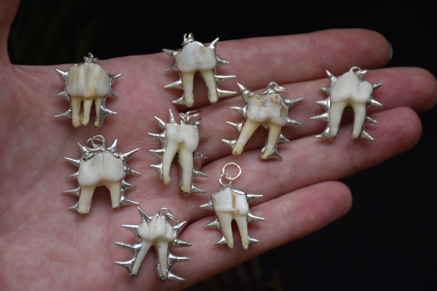 little spiky tooth pendant