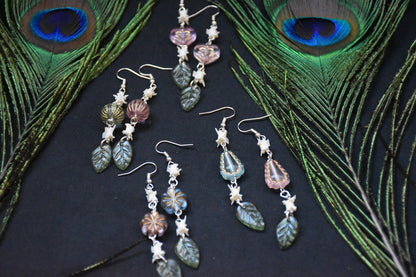 Whimsical snake earrings