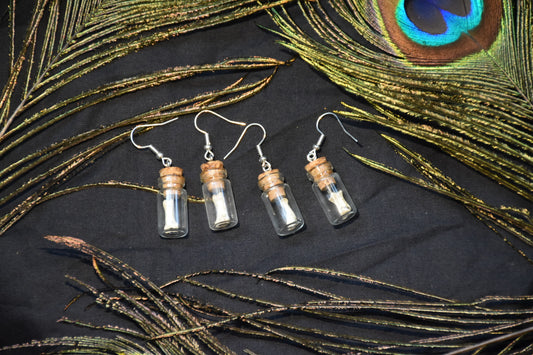 Badger / fox bone earrings