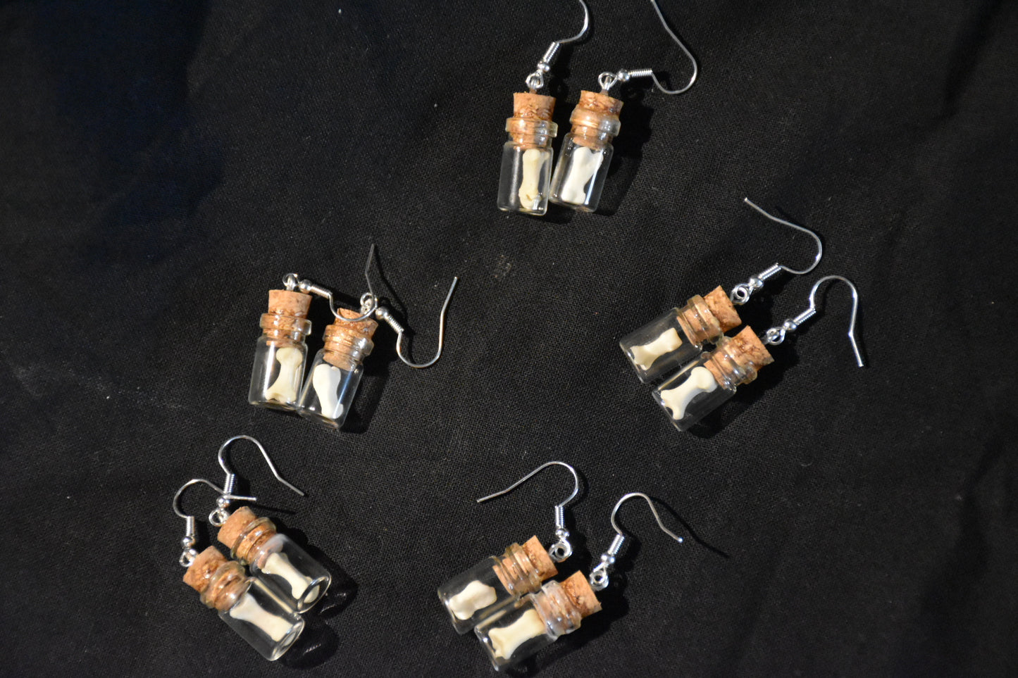 Badger / fox bone earrings