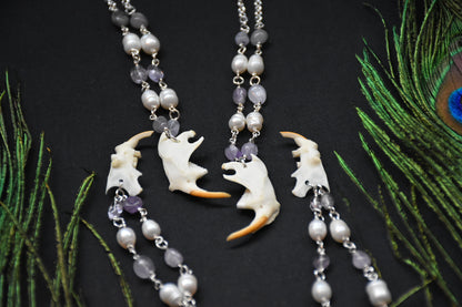 Rat jaw necklace
