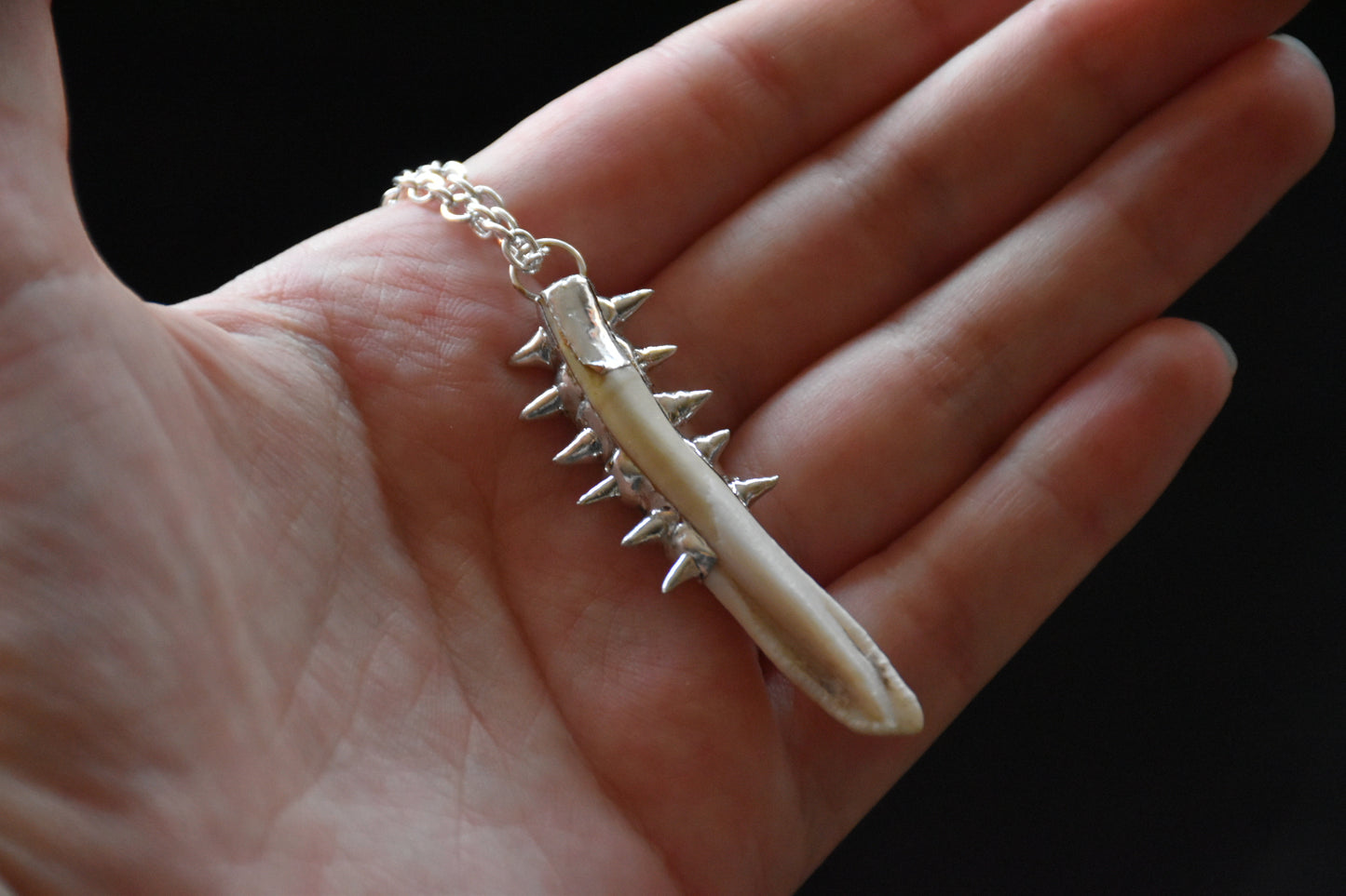 Armoured teeth necklaces