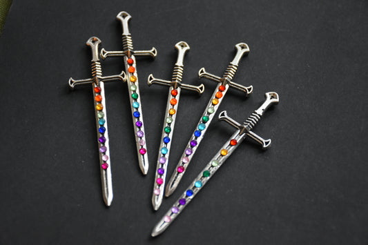 Sword earrings / necklace