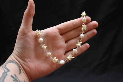 Snake pearl necklaces