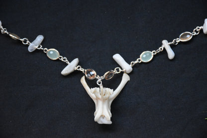 Hare moonstone necklaces