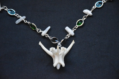 Hare moonstone necklaces