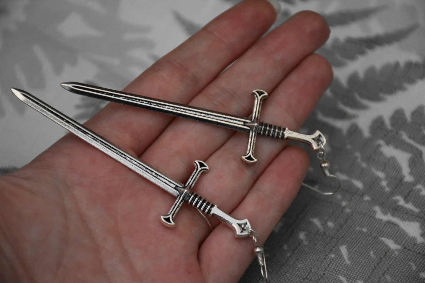 Sword earrings / necklace