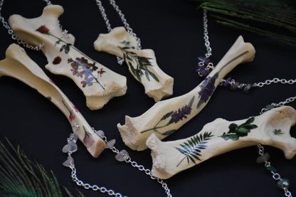 Flower bones necklaces