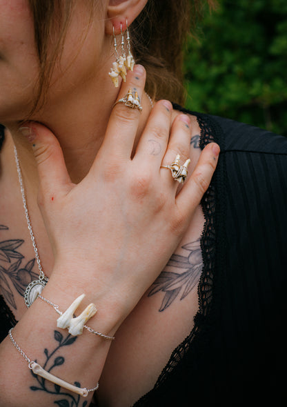 Boar tooth bracelet