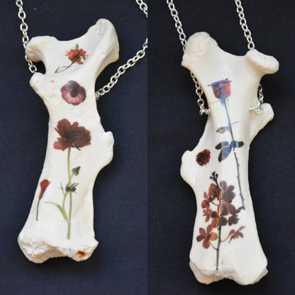 Flower bones necklaces