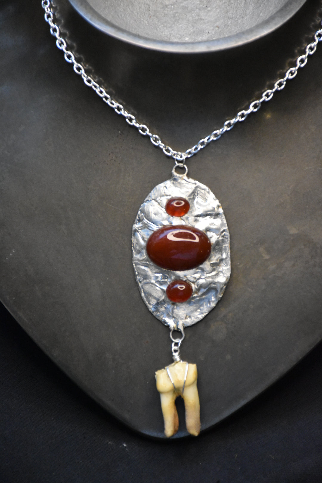 Crystal tooth necklaces