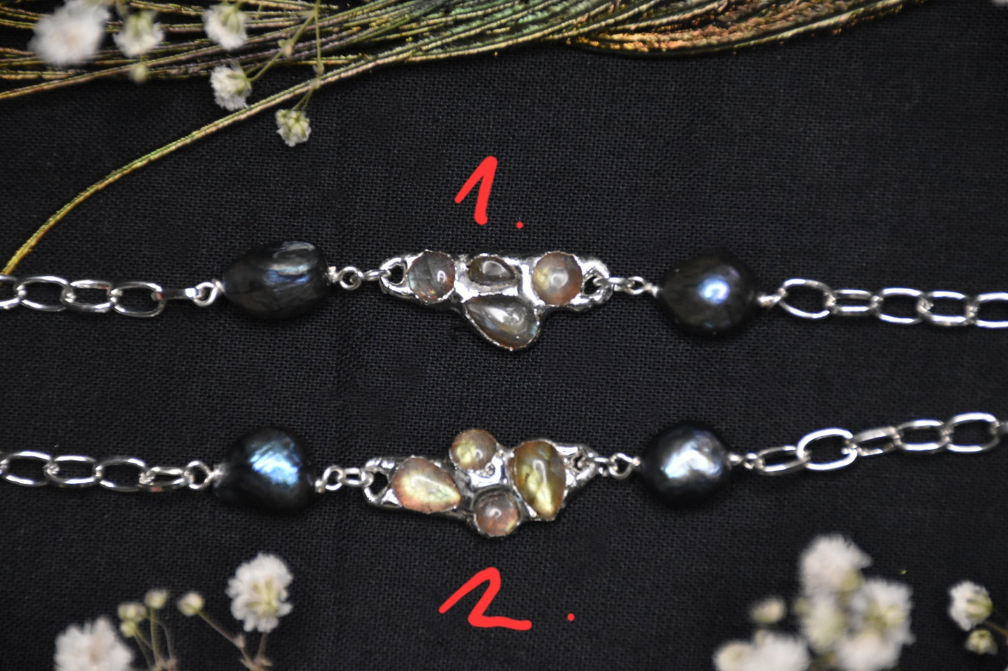 Labradorite choker