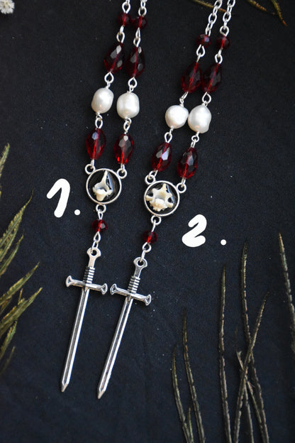 Vampire bone necklaces