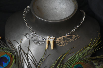 Silver toothfairy necklace