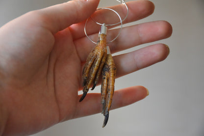 Dove feet earrings