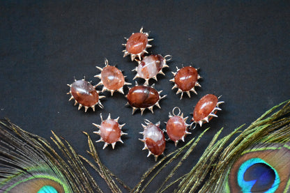 Sunburst crystal necklace