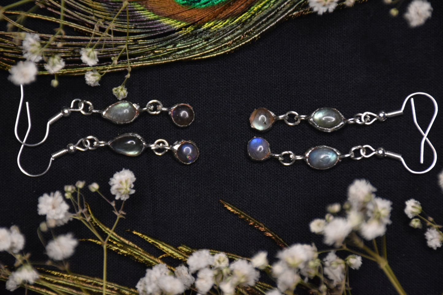 Labradorite earrings