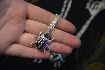 Amethyst crystal beetles