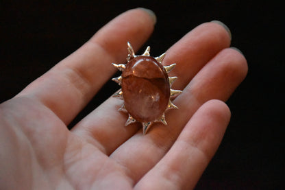 Sunburst crystal necklace