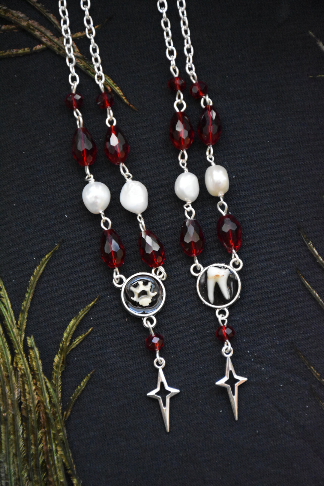 Vampire bone necklaces