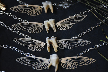 Silver toothfairy necklace