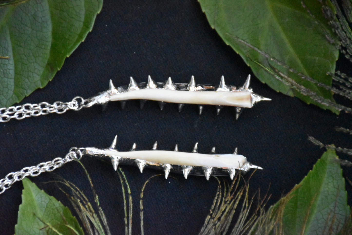 Armoured boar tusk necllace