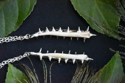 Armoured boar tusk necllace