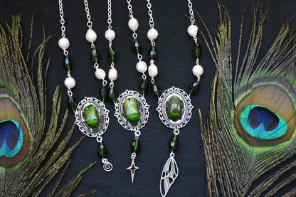 Beetle ball necklace