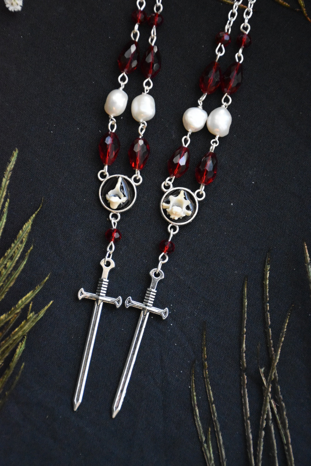 Vampire bone necklaces