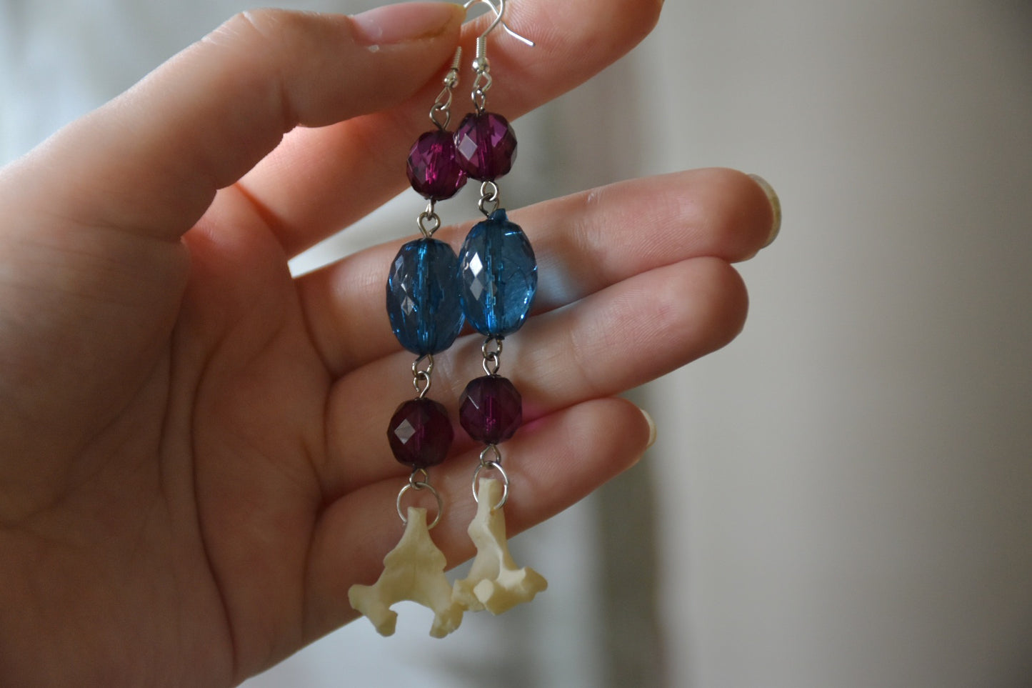 Dangly bead earrings