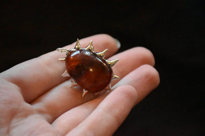 Sunburst crystal necklace