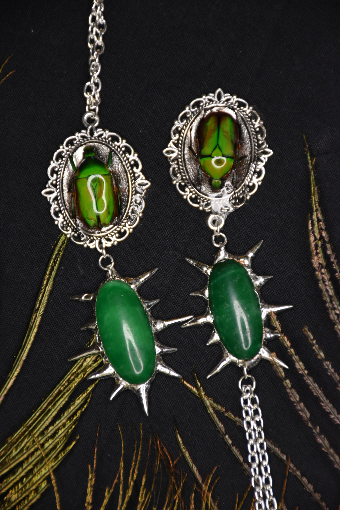 beetle jade necklace