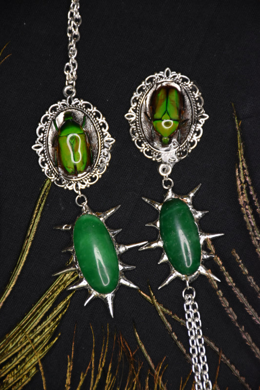 beetle jade necklace