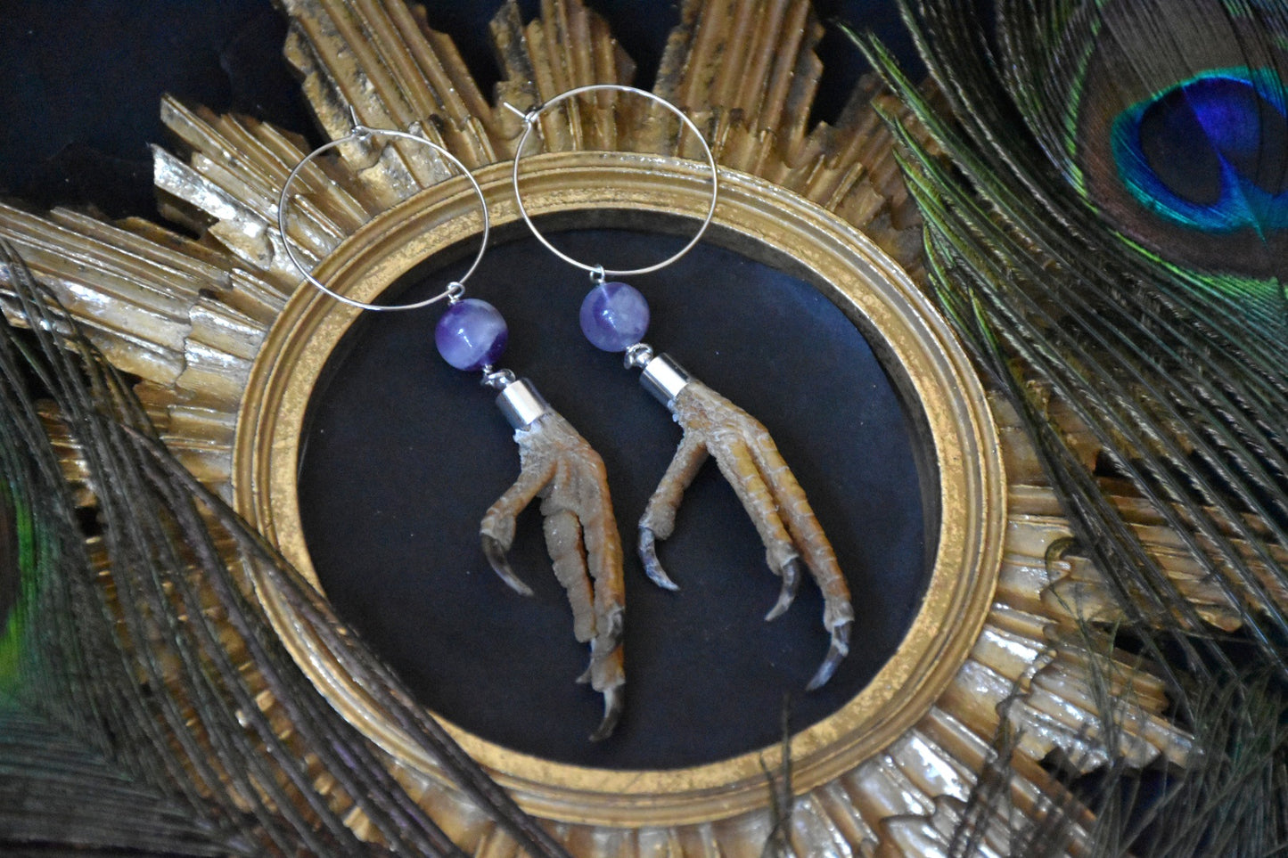 Dove feet earrings