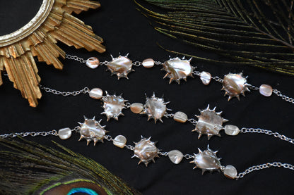 Soldered shell necklace