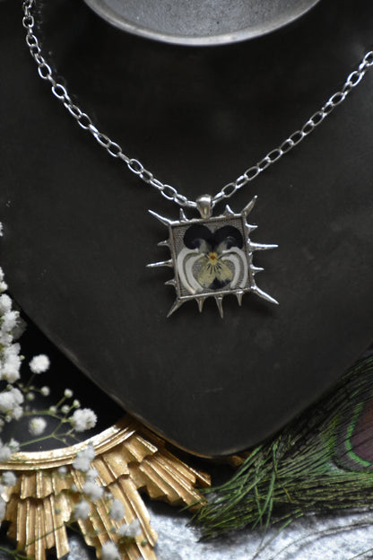 Soldered rat bone flower necklaces