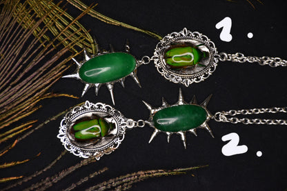 beetle jade necklace