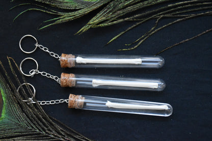 fox bone bottle keychain
