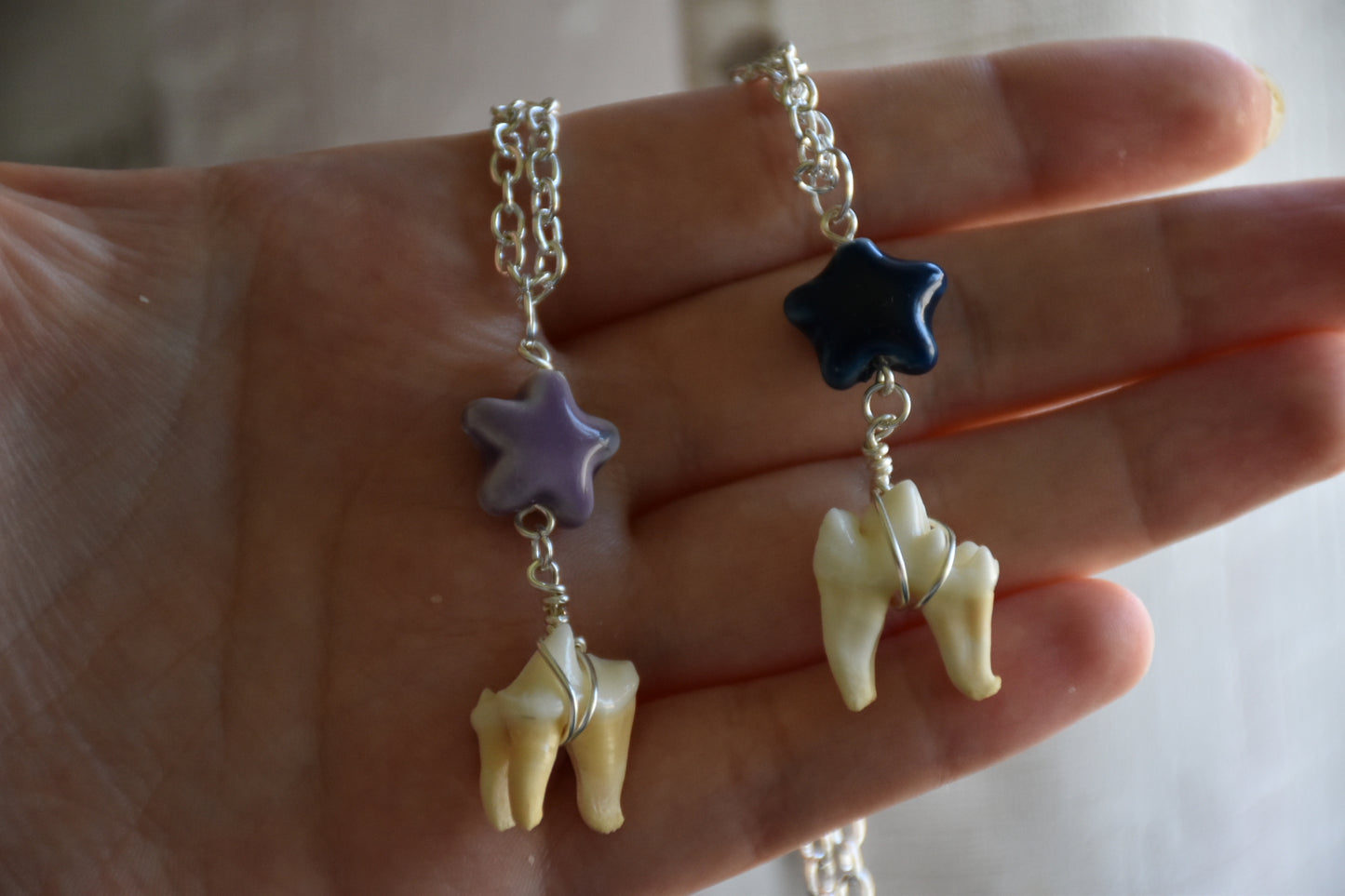 Fox tooth necklace