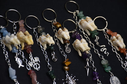 Crystal and tooth bagcharm
