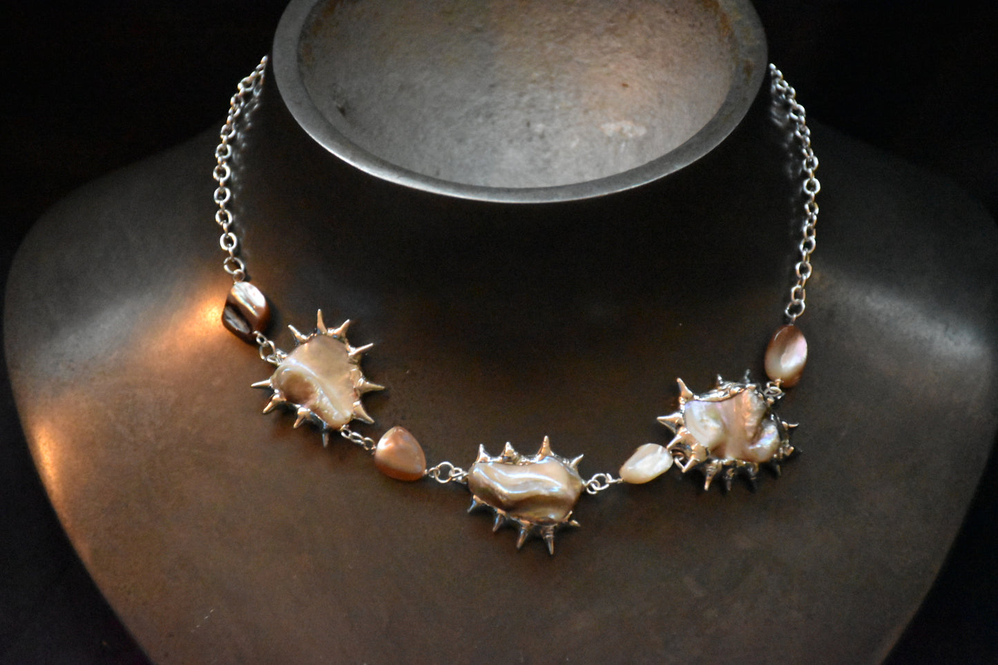 Soldered shell necklace