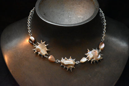 Soldered shell necklace