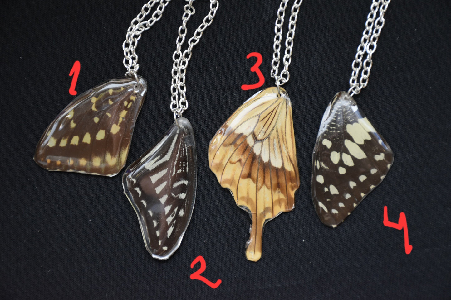 Butterfly wing necklace