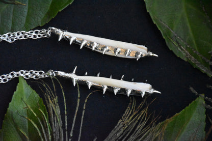 Armoured boar tusk necllace