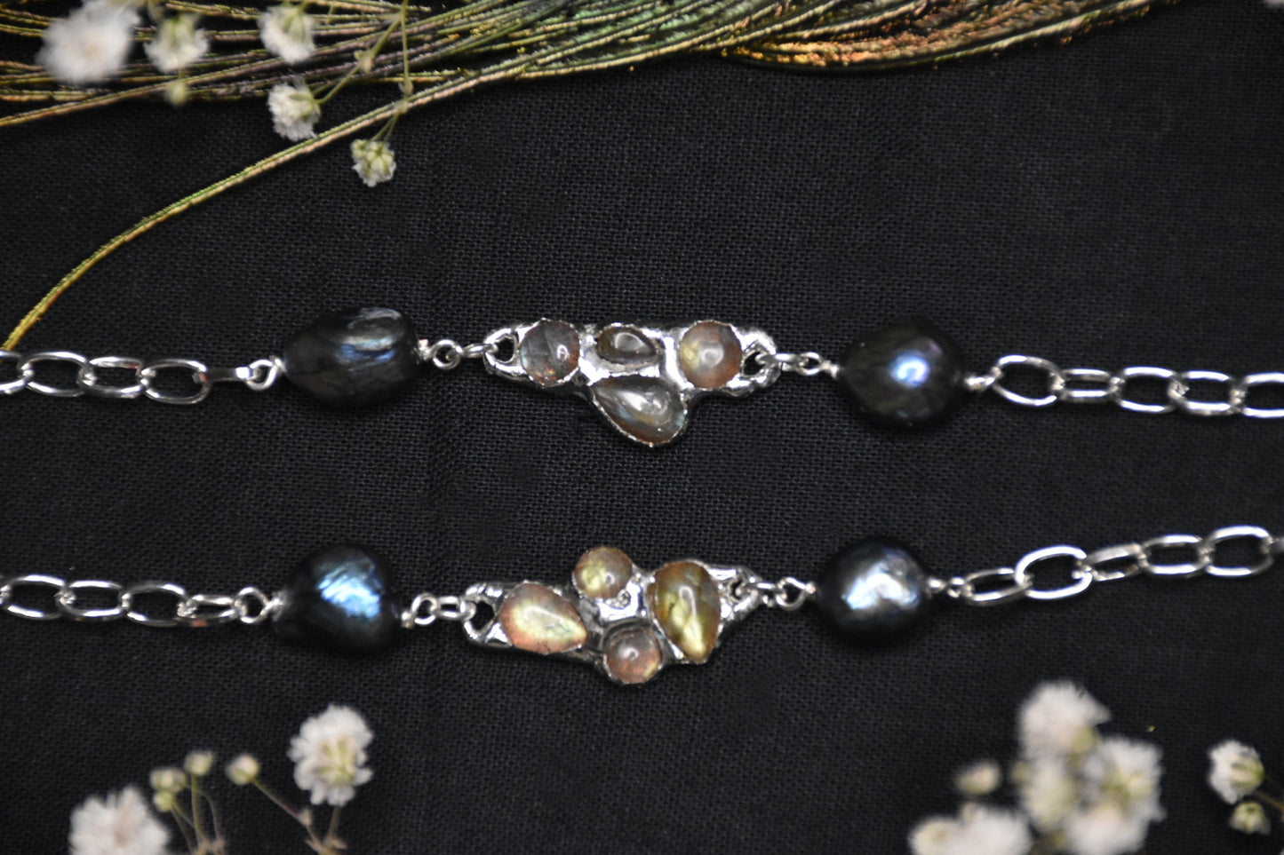 Labradorite choker
