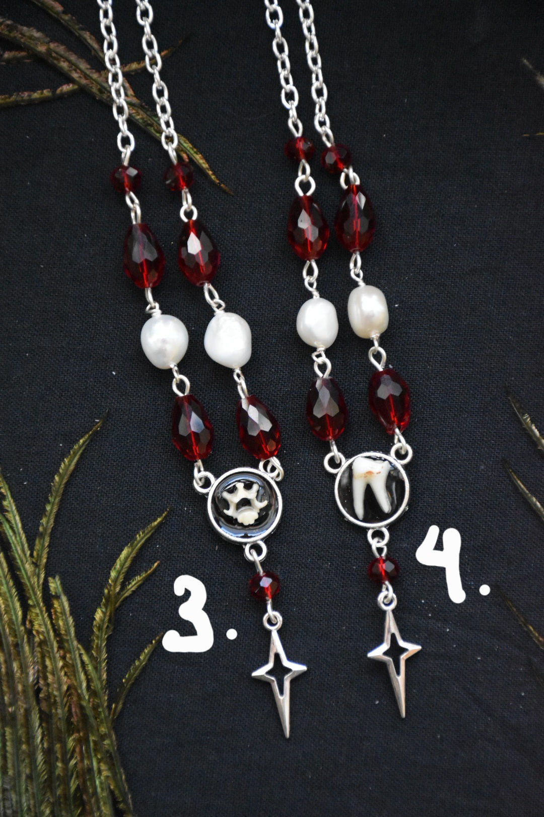 Vampire bone necklaces