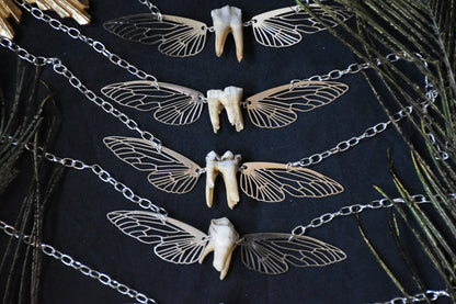 Silver toothfairy necklace